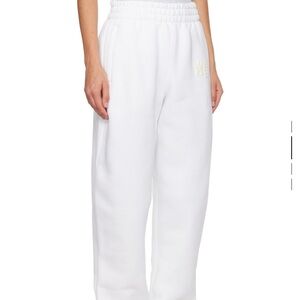 Alexander wang T white bonded lounge pants